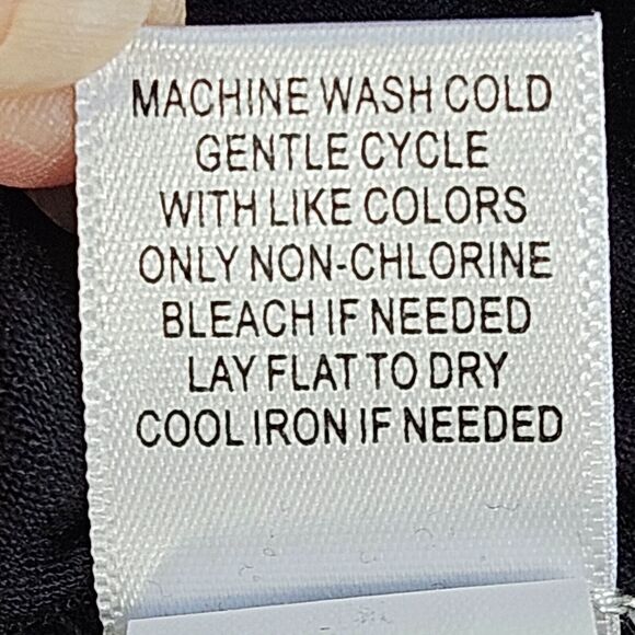 One World Blouse Womens Medium Black Yellow Dolman Short Cap Sleeve Boho Stretch - Picture 13 of 15